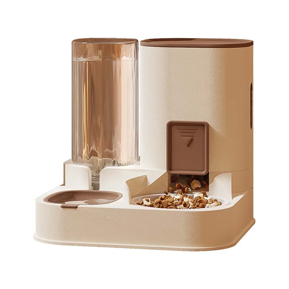 Automatic Pet Feeder & Water Dispenser - Large Capacity, Dry & Wet Food Separation for Cats and Small Dogs